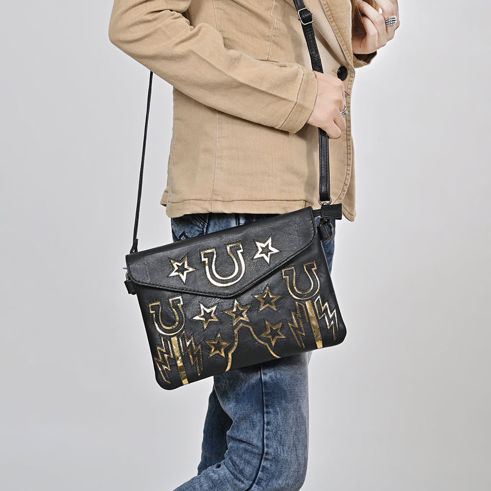 American Darling Envelope Beautifully full grain Genuine Leather women handbag