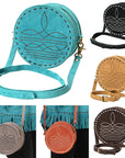 American Darling Canteen Genuine Suede Leather women bag western handbag purse