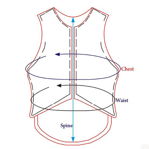 Hilason Equestrian Horse Vest Safety Protective Adult Eventing