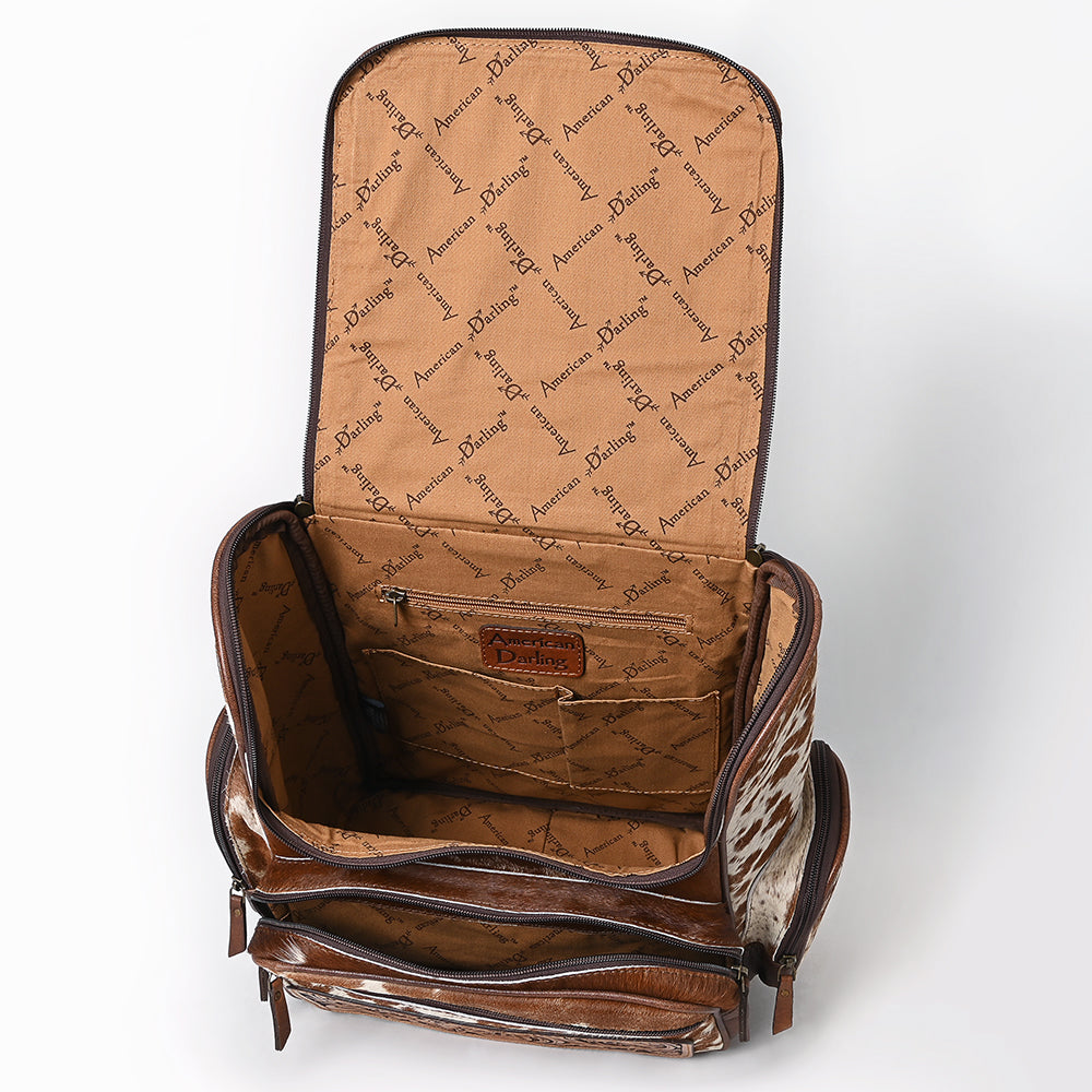 American Darling Backpack Saddle Blanket Hand Tooled Hair On Genuine Leather Women Bag Western Handbag Purse