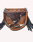 American Darling Women's Crossbody Bag Western Hair-On Genuine Leather Handbag