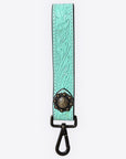 American Darling ADKR217 Hand Tooled Genuine Leather Wristlet Key Ring
