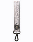 American Darling ADKR217 Hand Tooled Genuine Leather Wristlet Key Ring