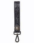 American Darling ADKR217 Hand Tooled Genuine Leather Wristlet Key Ring