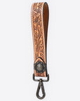 American Darling ADKR217 Hand Tooled Genuine Leather Wristlet Key Ring
