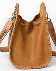 American Darling Bucket Hand Tooled Genuine Western Leather Women Bag Western Handbag Purse