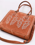 American Darling Tote Beautifully Suede Genuine Leather women handbag