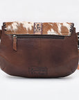 American Darling Crossbody Beautifully hand tooled Hair On Genuine Leather women handbag