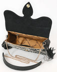 American Darling Crossbody Hand Tooled Hair On Genuine Leather Women Bag Western Handbag Purse