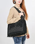 American Darling Shoulder Bag Beautifully hand tooled Genuine Leather women handbag