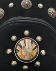 American Darling Sling Beautifully Hand Tooled Suede Genuine Leather women bag