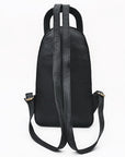American Darling Sling Beautifully Hand Tooled Suede Genuine Leather women bag
