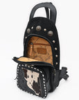 American Darling Sling Beautifully Hand Tooled Suede Genuine Leather women bag