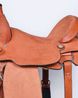 Hilason Western Horse Saddle American Leather Ranch Roping Cowboy