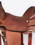 Hilason Western Horse Saddle American Leather Ranch Roping Cowboy