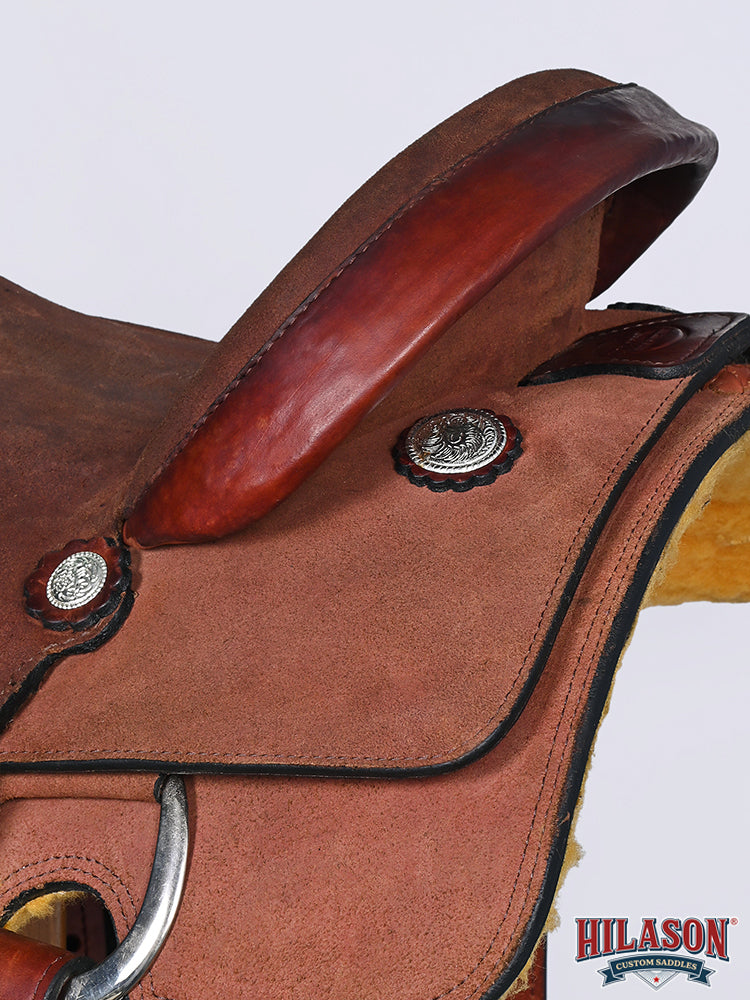 Hilason Western Horse Saddle American Leather Ranch Roping Cowboy