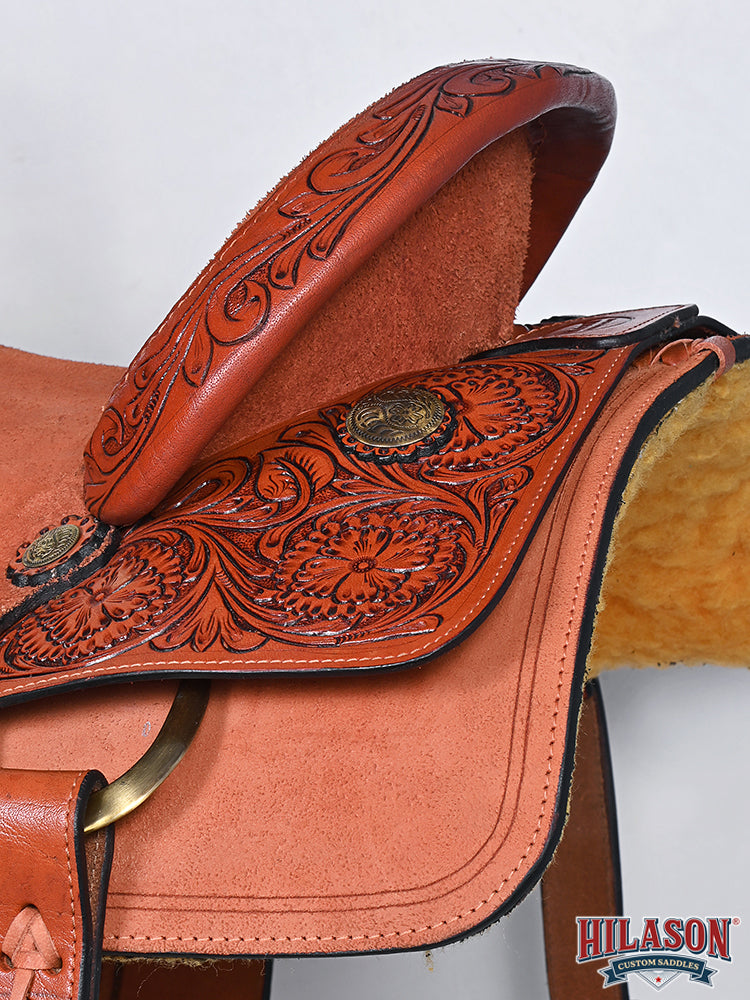 Hilason Western Horse Saddle American Leather Ranch Roping Cowboy