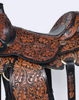 Hilason Western Horse Saddle American Leather Ranch Roping Cowboy