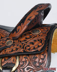 Hilason Western Horse Saddle American Leather Ranch Roping Cowboy