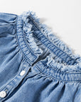 Natasha Buttoned Denim Top