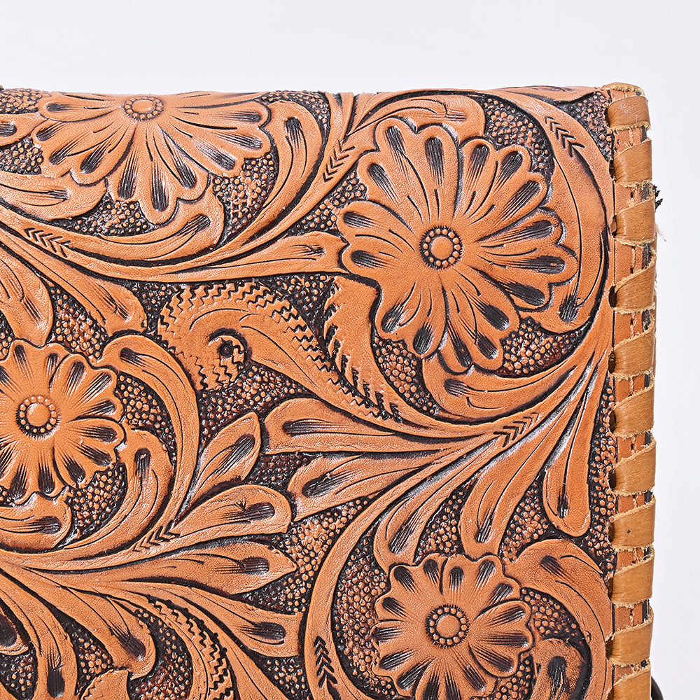 American Darling Women&#39;s Crossbody Western Hand Tooled Genuine Leather Handbag