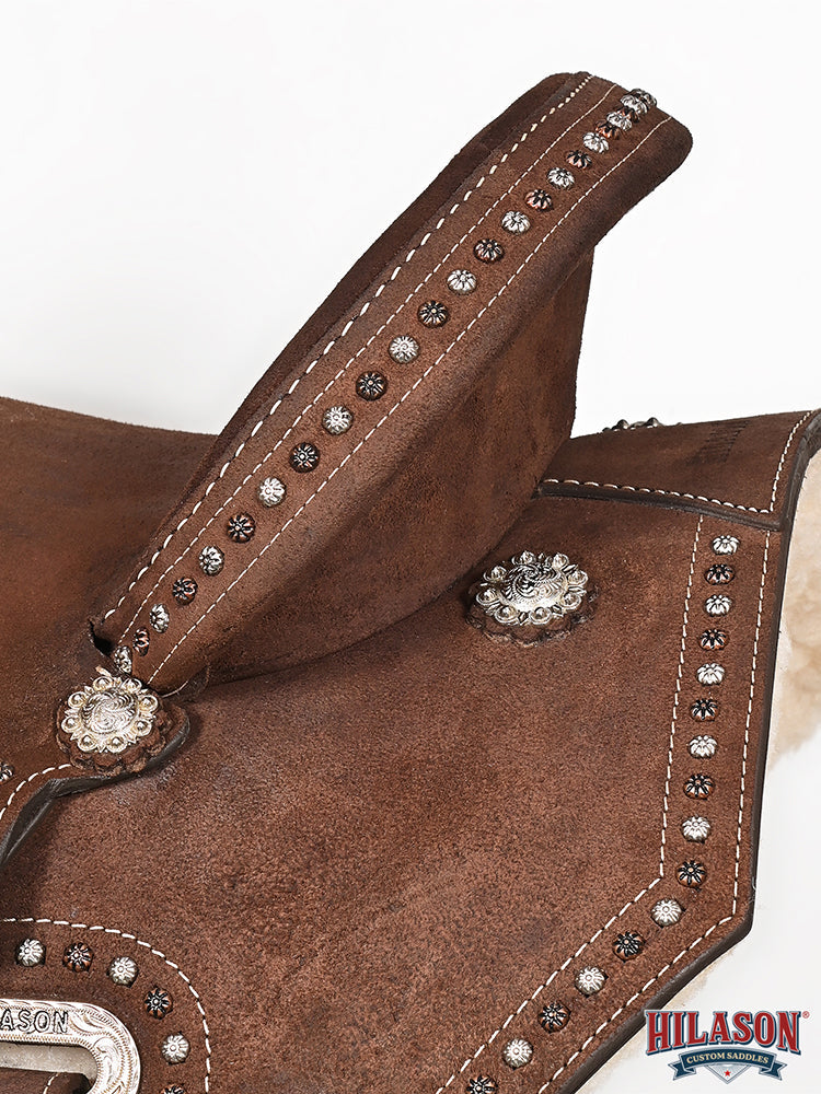 Hilason Western Horse Flex Tree Saddle American Leather Trail Barrel