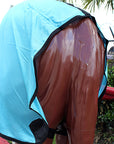 Hilason Western Horse Fly Sheet Uv Protect Mesh Bug Mosquito Summer Spring Turquoise