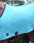 Hilason Western Horse Fly Sheet Uv Protect Mesh Bug Mosquito Summer Spring Turquoise
