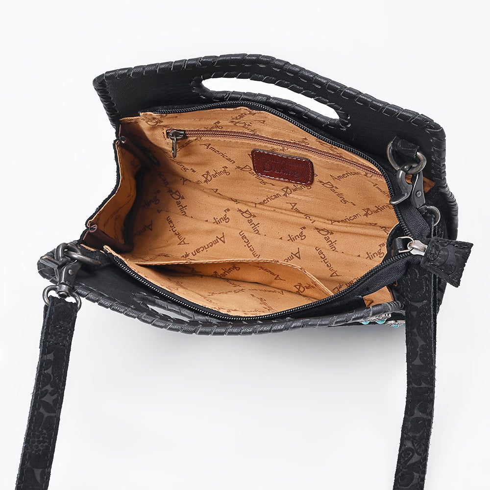 American Darling Clutch Beautifully hand tooled Genuine Leather women handbag