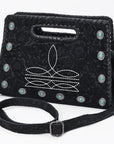 American Darling Clutch Beautifully hand tooled Genuine Leather women handbag