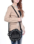 American Darling Canteen Bag Beautifully hand tooled Genuine Leather women handbag