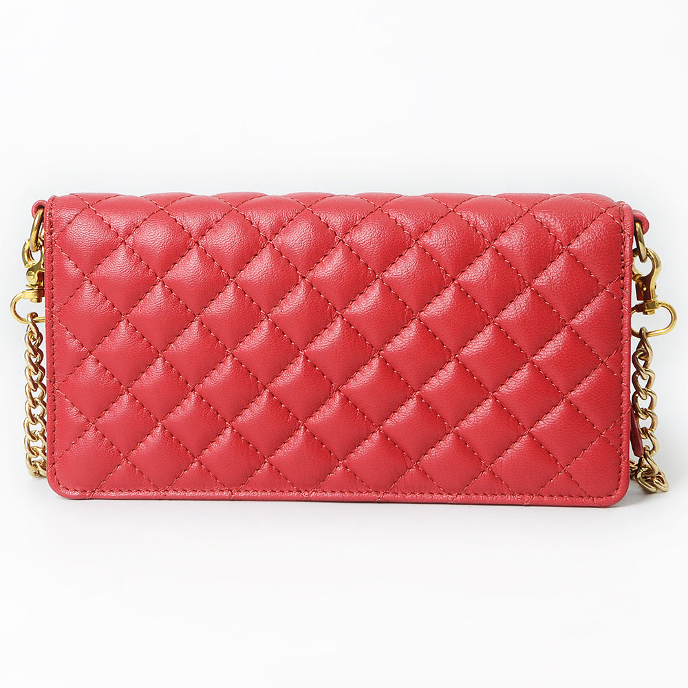Never Mind Organiser Quilted Vintage Handmade Genuine Cowhide Leather Women Bag Western Handbag Purse