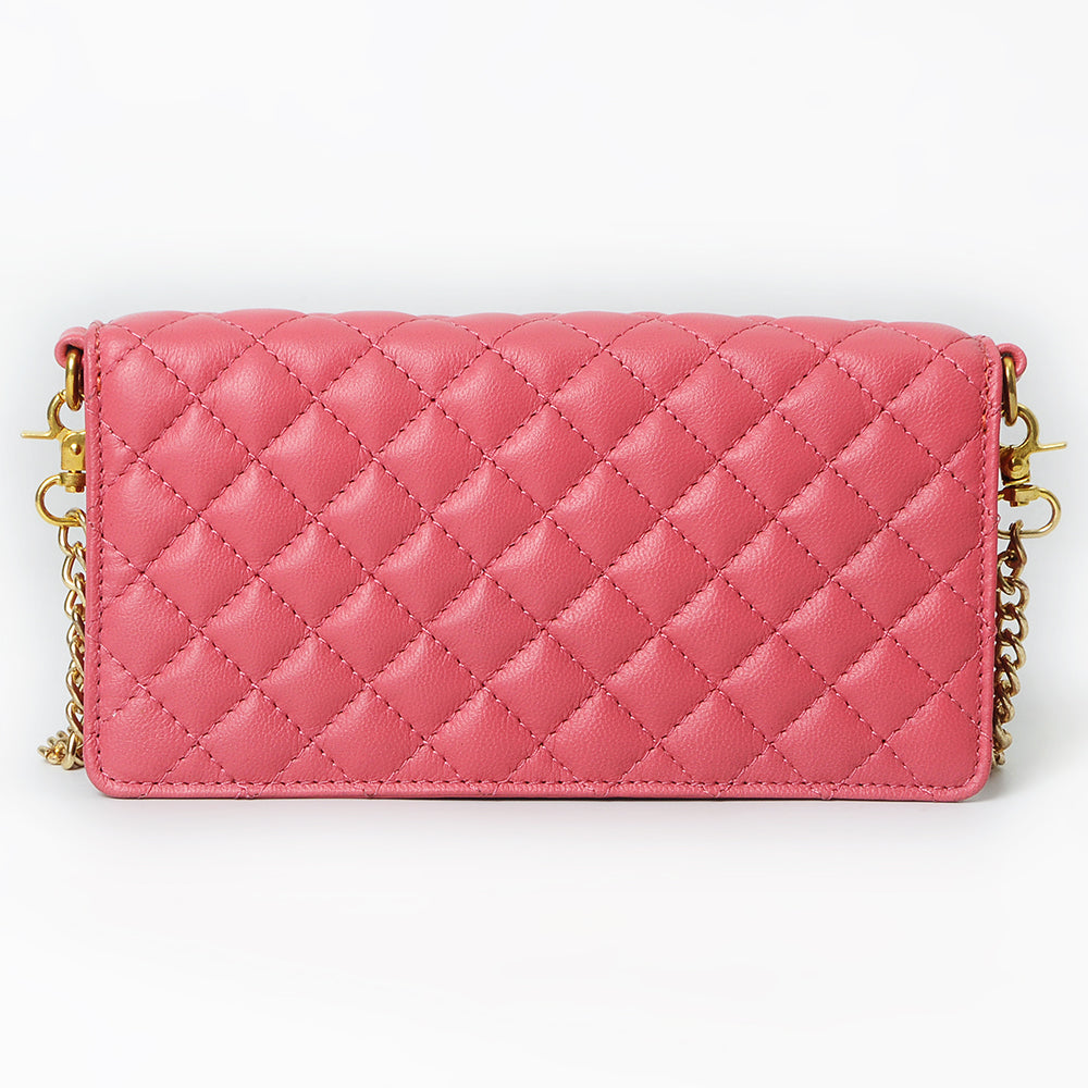 Never Mind Organiser Quilted Vintage Handmade Genuine Cowhide Leather Women Bag Western Handbag Purse