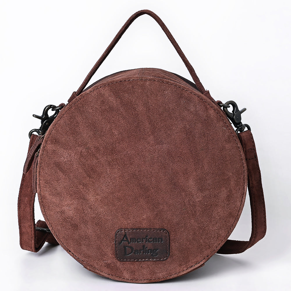 American Darling Canteen Genuine Suede Leather Women Bag Western Handbag Purse