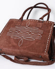 American Darling Tote Genuine Suede Leather Women Bag Western Handbag Purse