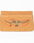American Darling Rodeo Embroidered Suede Crossbody Bag Cowboy Gold
