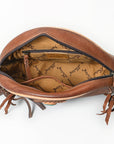 American Darling Canteen Bag Full Grain Genuine Leather Western Women | Handbag Purse Travel Clutch