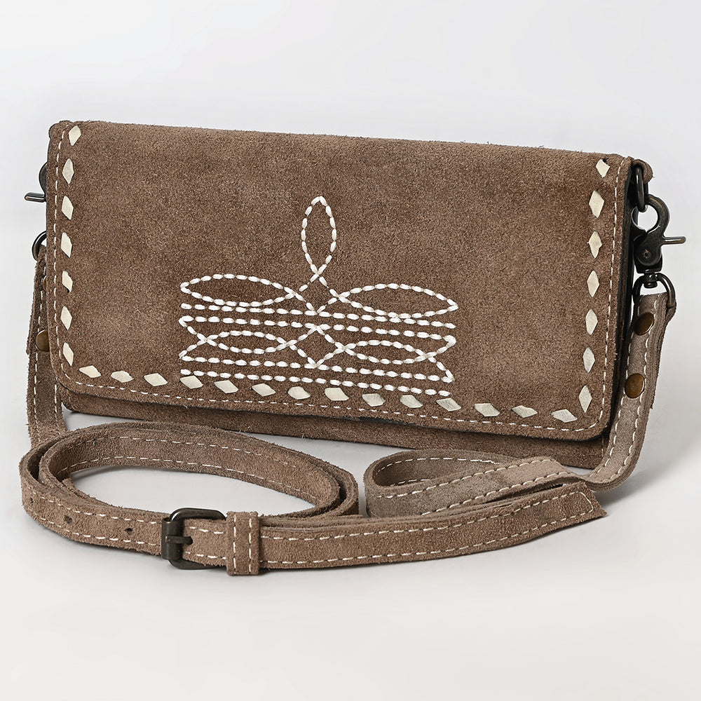 American Darling Western Small Cross Body Genuine Leather Handbag Purse Wallet Bag For Women Girls