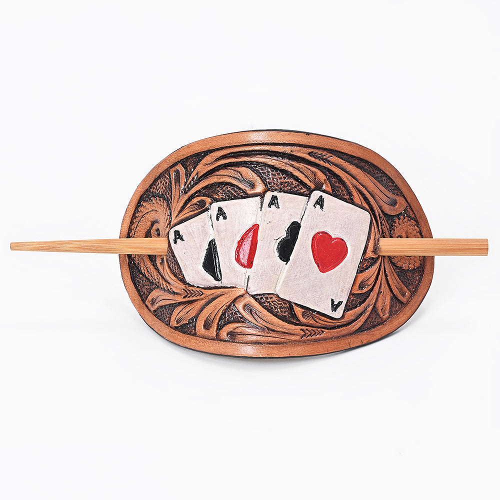 American Darling Leather Hair Stick Barrette Hair Accessories –