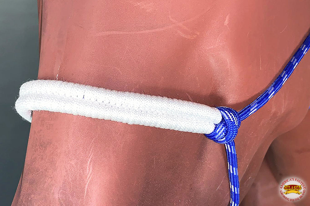 HILASON Western Horse Poly Rope Tied Adjustable Halter 8 Ft Lead Rope