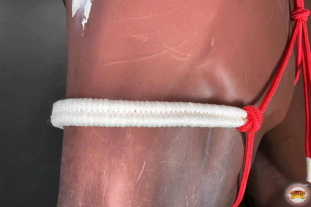 HILASON Western Horse Poly Rope Tied Adjustable Halter 8 Ft Lead Rope