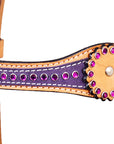 HILASON Western Horse Headstall Genuine American Leather Tan