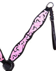 Hilason Western Horse Breast Collar Handtooled American Leather Black