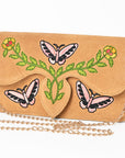 American Darling Rodeo Embroidered Suede Crossbody Bag Cowboy Gold