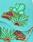 American Darling Rodeo Embroidered Suede Crossbody Bag Cowboy Gold