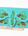 American Darling Rodeo Embroidered Suede Crossbody Bag Cowboy Gold