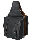 Hilason Western Horse Trail Riding Heavy Duty Genuine Leather Saddle Bag