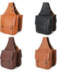Hilason Western Horse Trail Riding Heavy Duty Genuine Leather Saddle Bag