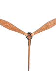 HILASON Western Genuine Leather Horse Breast Collar Tack Tan Floral