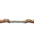 5/8" HILASON Western Latigo Leather Flat Twisted Curb Chain Strap